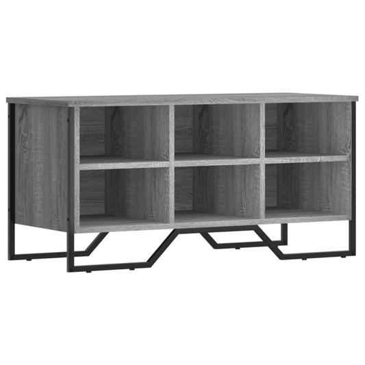 vidaXL Shoe Cabinet Grey Sonoma 90x38x45,5 cm Engineered Wood