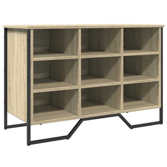 vidaXL Shoe Cabinet Sonoma Oak 90x38x61,5 cm Engineered Wood