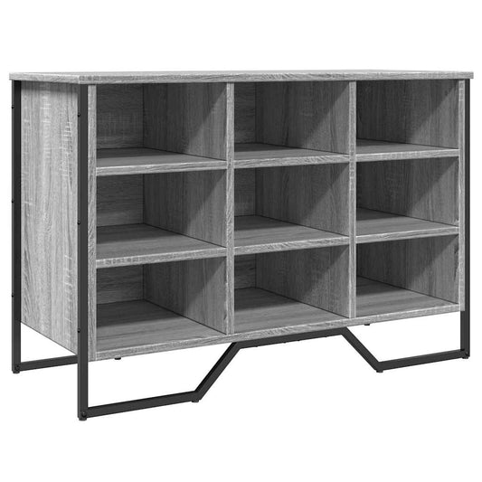 vidaXL Shoe Cabinet Grey Sonoma 90x38x61,5 cm Engineered Wood