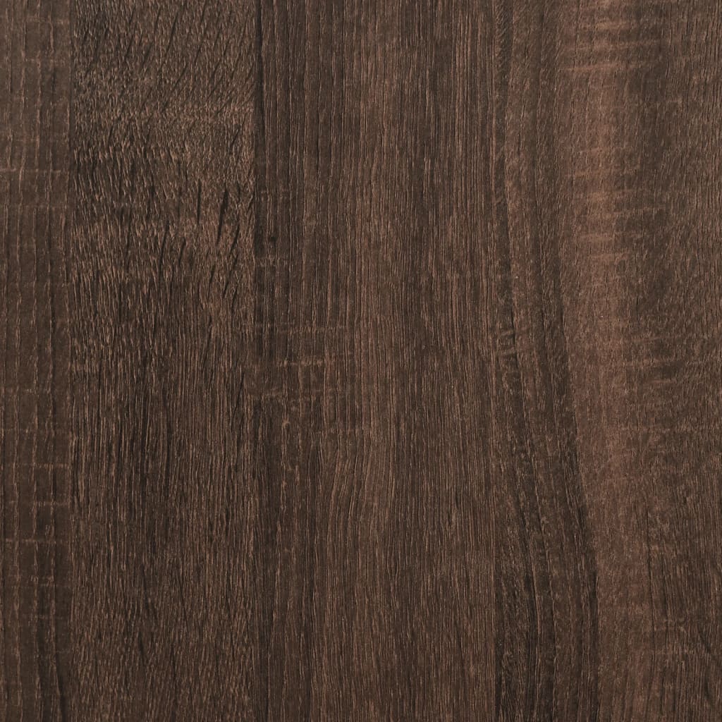 vidaXL Dressing Table with Cabinet Brown Oak 80x35x132 cm