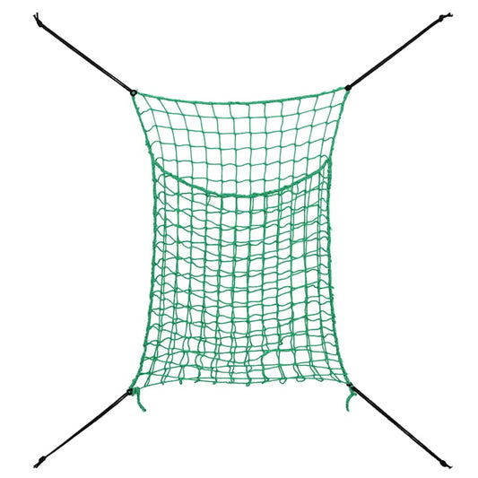 vidaXL Hay Nets 2 pcs Rectangular Green 90x60 cm PP