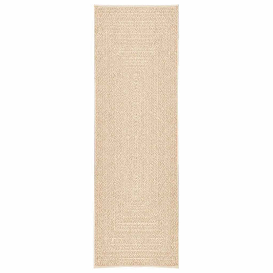 vidaXL Rug ZIZUR Beige 80x250 cm Jute Look Indoor and Outdoor