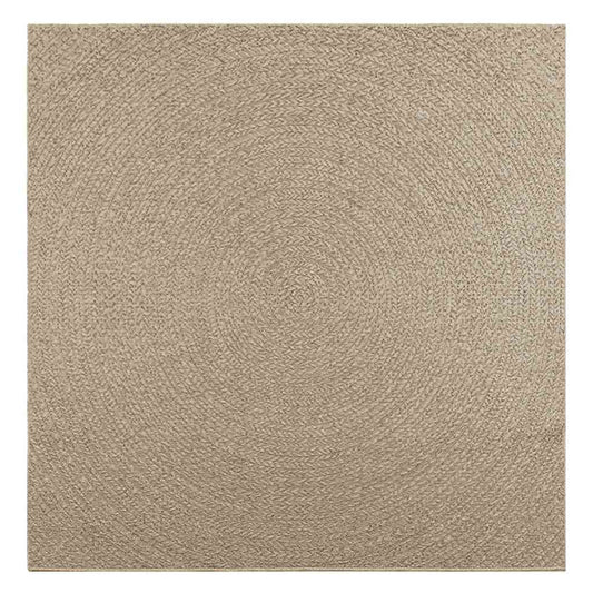 vidaXL Rug ZIZUR Beige 200x200 cm Jute Look Indoor and Outdoor