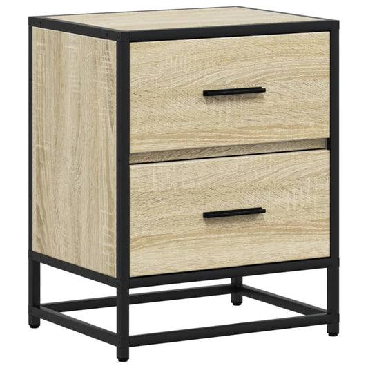 vidaXL Bedside Cabinet Sonoma Oak 40x31x50 cm Engineered Wood