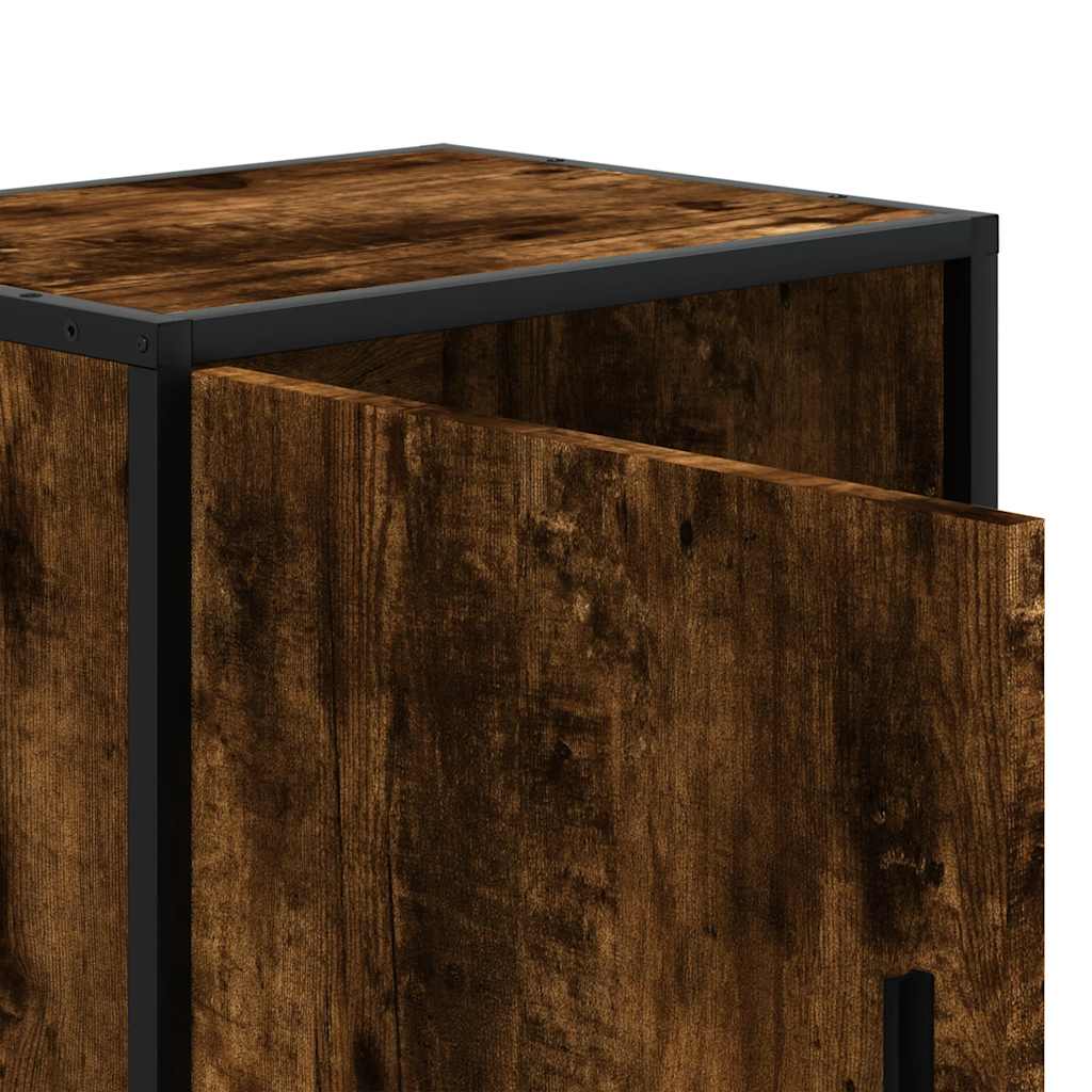 vidaXL Bedside Cabinets 2 pcs Smoked Oak 40x31x50 cm