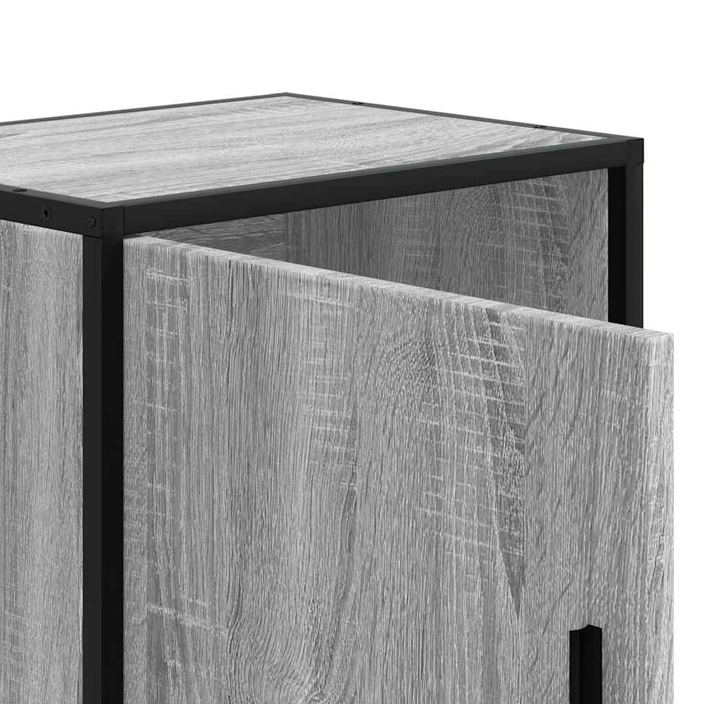 vidaXL Bedside Cabinets 2 pcs Grey Sonoma 40x31x50 cm
