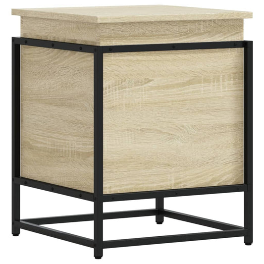 vidaXL Storage Box with Lid Sonoma Oak 40x40x51.5 cm Engineered Wood