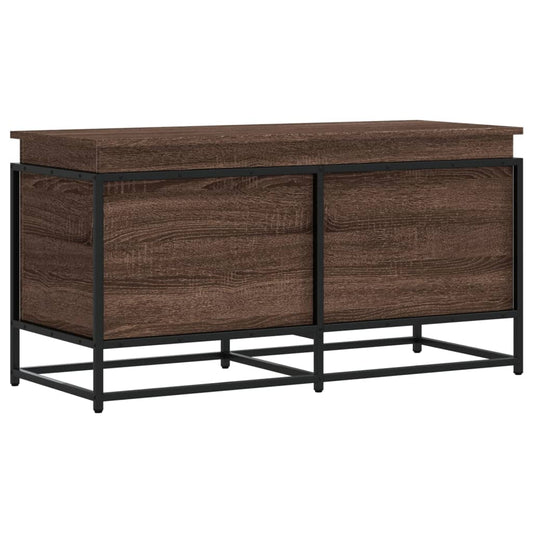 vidaXL Storage Box with Lid Brown Oak 100x40x51.5 cm Engineered Wood