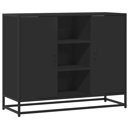 vidaXL Sideboard Black 92x35x76 cm Engineered Wood