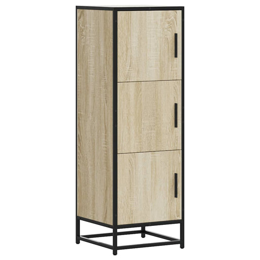 vidaXL Highboard Sonoma Oak 35.5x35x106.5 cm Engineered Wood and Metal