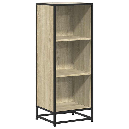 vidaXL Book Cabinet Sonoma Oak 40x35x107.5 cm Engineered Wood