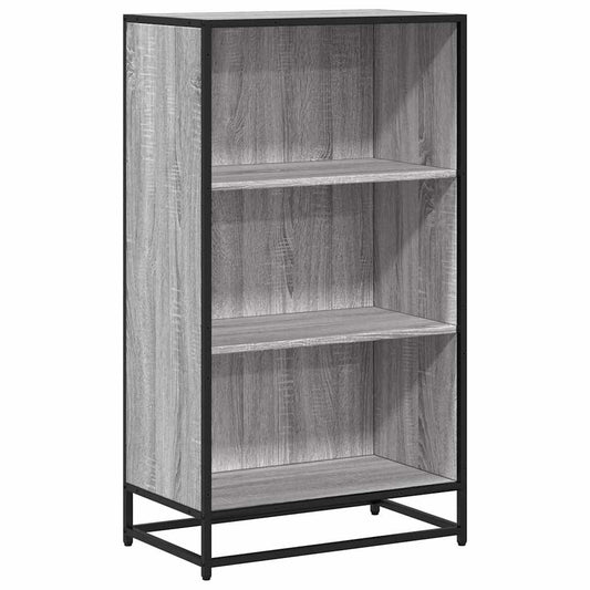 vidaXL Book Cabinet Grey Sonoma 60x35x107.5 cm Engineered Wood