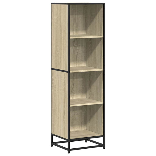 vidaXL Book Cabinet Sonoma Oak 40x35x139 cm Engineered Wood