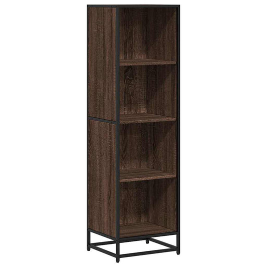 vidaXL Book Cabinet Brown Oak 40x35x139 cm Engineered Wood