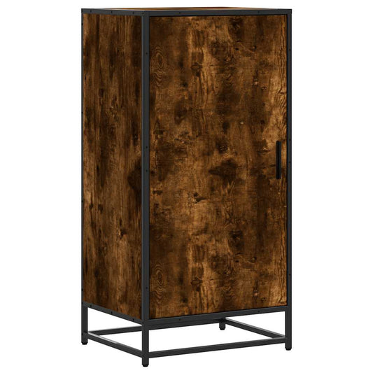 vidaXL Shoe Rack Smoked Oak 48x38x97,5 cm Engineered Wood