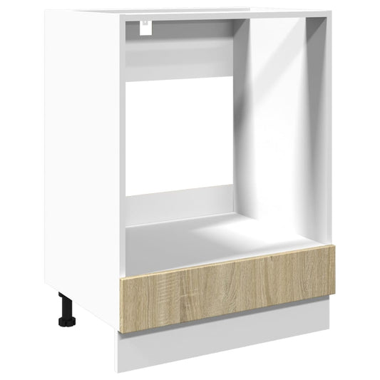 vidaXL Oven Cabinet Sonoma Oak 60x46x81,5 cm Engineered Wood