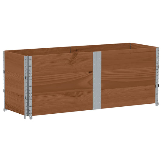 vidaXL Garden Planter Brown 150x50 cm Solid Wood Pine