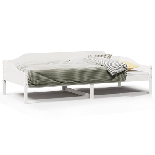 vidaXL Bed Frame without Mattress White 90x190 cm Single Solid Wood Pine