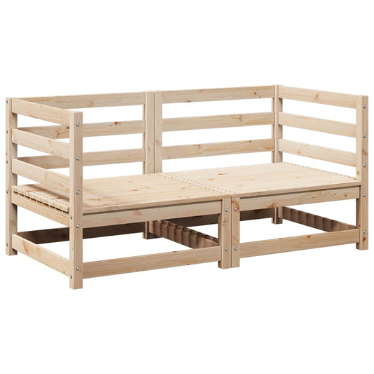 vidaXL Garden Sofa Set | Natural Pine | Solid Pine Wood | Medium | Modular