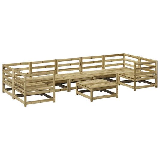 vidaXL 8 Piece Garden Sofa Set Impregnated Wood Pine
