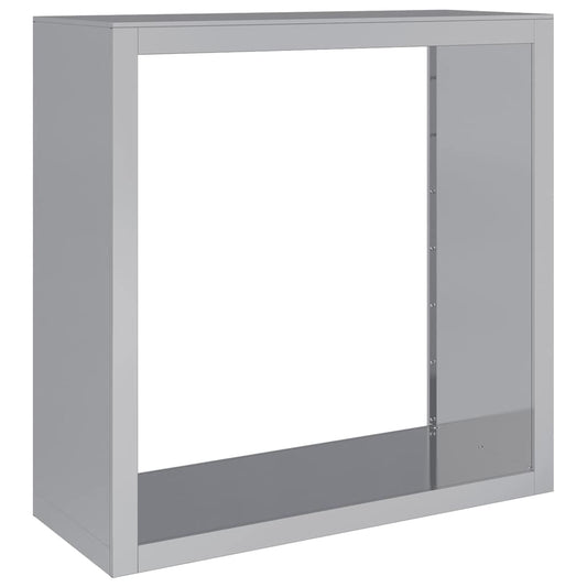 vidaXL Firewood Rack 100x40x100 cm Galvanised Steel