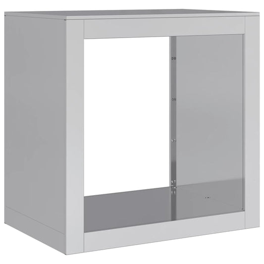 vidaXL Firewood Rack 60x40x60 cm Galvanised Steel