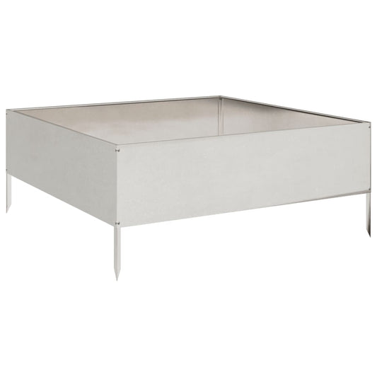 vidaXL Garden Raised Bed 100x100x41 cm Stainless Steel