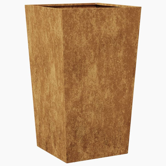 vidaXL Garden Planter 45x45x75 cm Weathering Steel