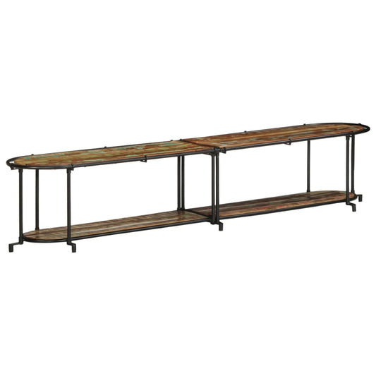 vidaXL TV Cabinet 200x42x40 cm Solid Wood Reclaimed