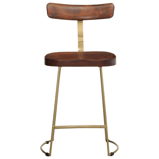 vidaXL Bar Stools 2 pcs 49x43x79 cm Solid Wood Mango