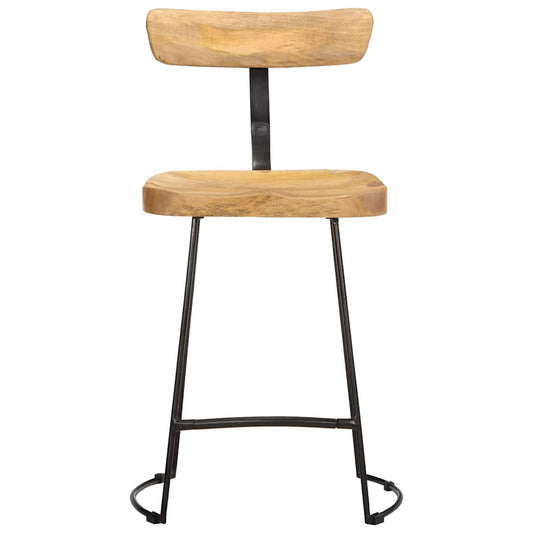 vidaXL Bar Stools 2 pcs 49x43x79 cm Solid Wood Mango