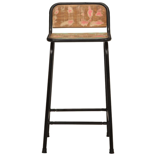 vidaXL Bar Stools 2 pcs 46x35,5x80 cm Solid Wood Reclaimed