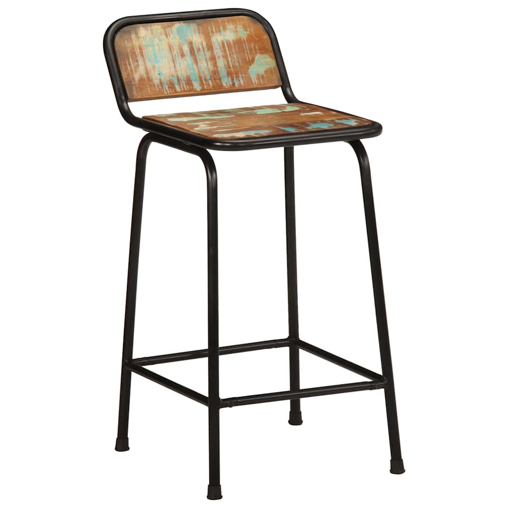 vidaXL Bar Stools 2 pcs 46x35,5x80 cm Solid Wood Reclaimed