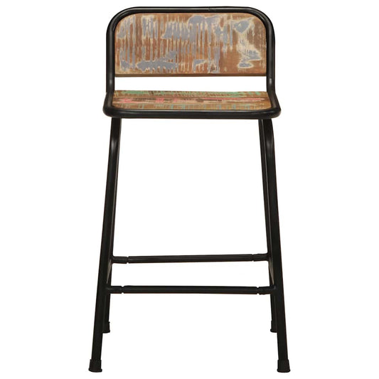 vidaXL Bar Stools 2 pcs 46x35,5x70 cm Solid Wood Reclaimed