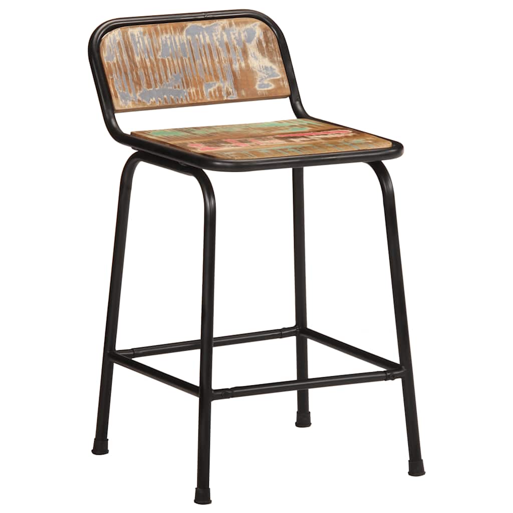 vidaXL Bar Stools 2 pcs 46x35,5x70 cm Solid Wood Reclaimed