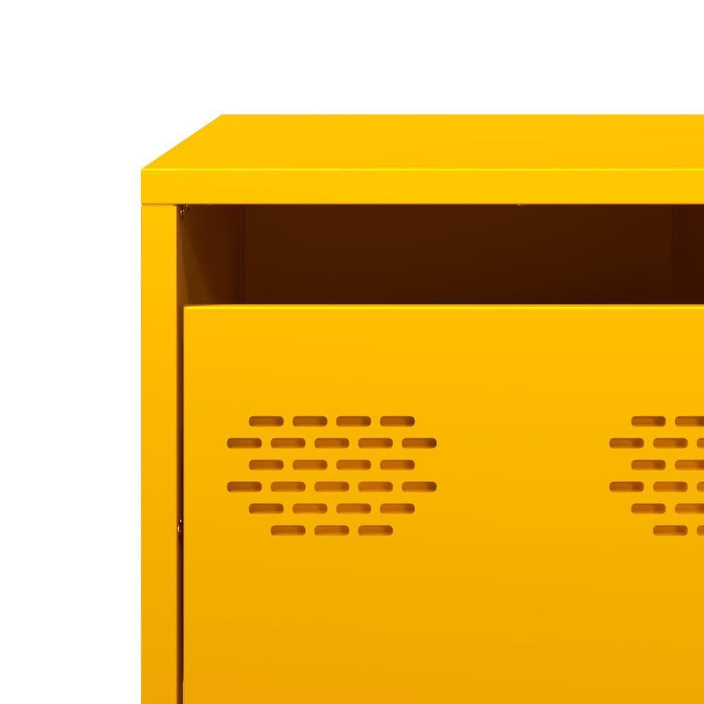 vidaXL TV Cabinet Mustard Yellow 68x50x43.5 cm Cold-rolled Steel