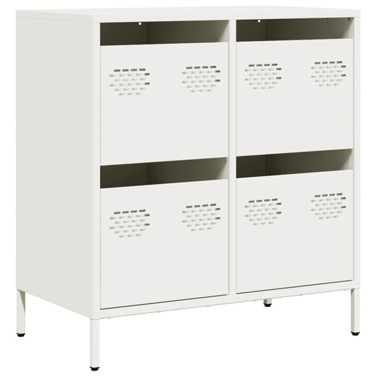 vidaXL Sideboard White 68x39x73.5 cm Cold-rolled Steel