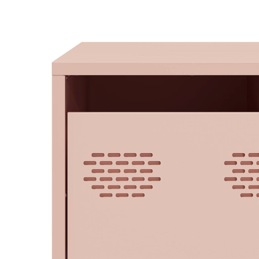 vidaXL Coffee Table Pink 101,5x50x43,5 cm Cold-rolled Steel