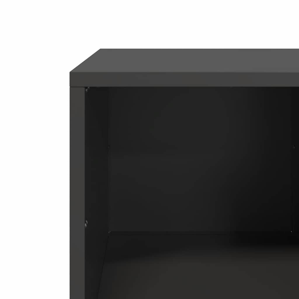 vidaXL Coffee Table Black 101,5x50x43,5 cm Cold-rolled Steel