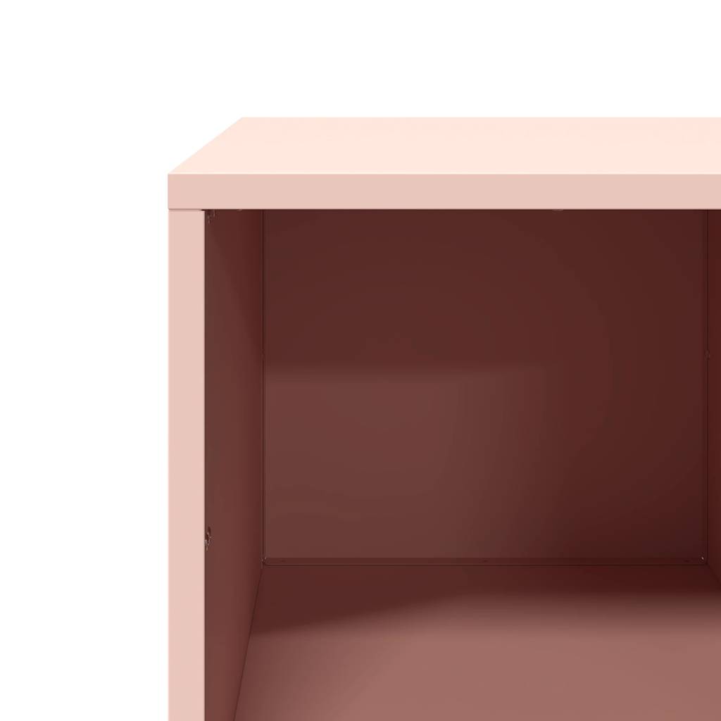 vidaXL Coffee Table Pink 101,5x50x43,5 cm Cold-rolled Steel