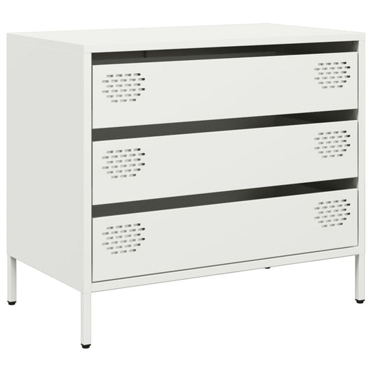 vidaXL Sideboard White 68x39x58,5 cm Cold-rolled Steel