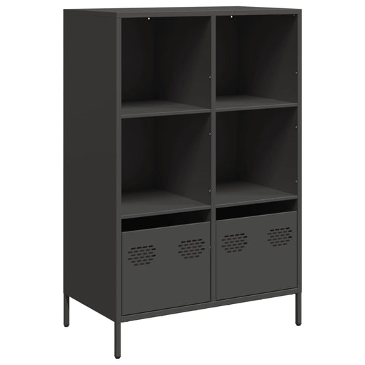 vidaXL Highboard Black 68x39x103.5 cm Steel