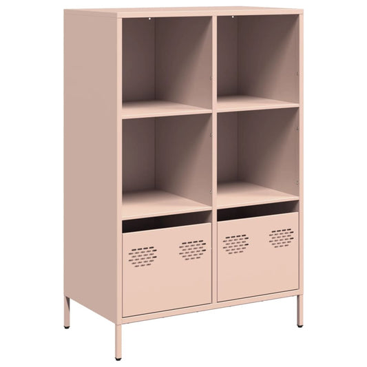 vidaXL Highboard Pink 68x39x103.5 cm Steel