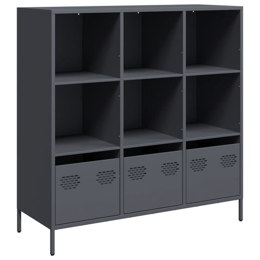 vidaXL Highboard Anthracite 101,5x39x103,5 cm Steel