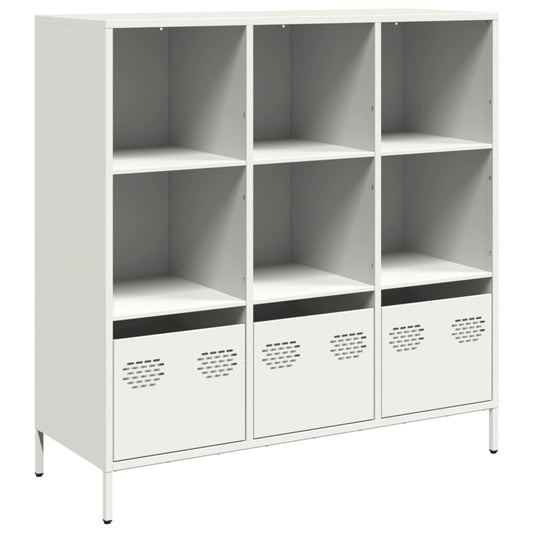 vidaXL Highboard White 101,5x39x103,5 cm Steel