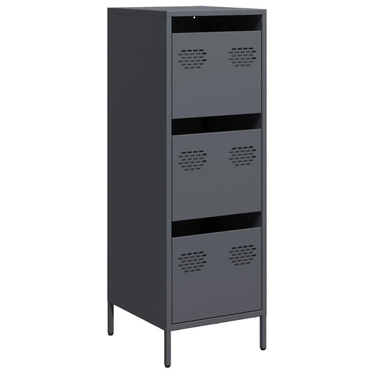 vidaXL Highboard Anthracite 39x35x103,5 cm Steel