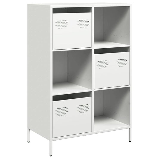 vidaXL Highboard White 68x39x103,5 cm Steel
