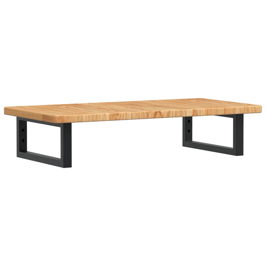vidaXL Basin Shelf Wall Mounted Steel and Solid Wood Oak
