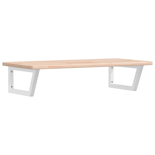 vidaXL Basin Shelf Wall Mounted Steel and Solid Wood Oak