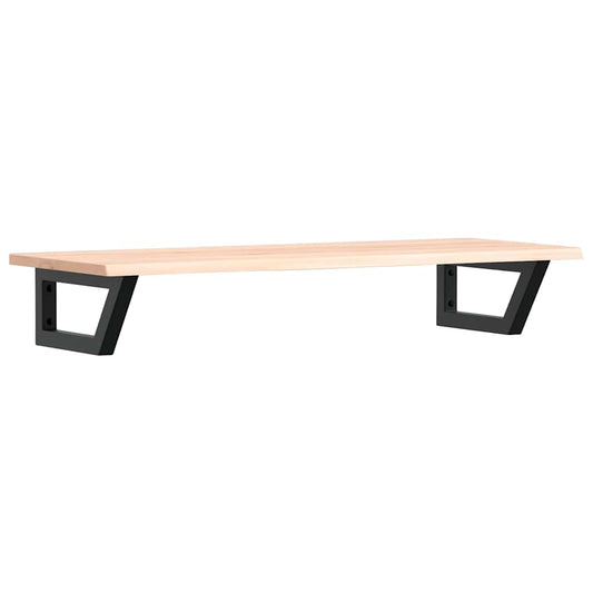 vidaXL Basin Shelf Wall Mounted Steel and Solid Wood Oak
